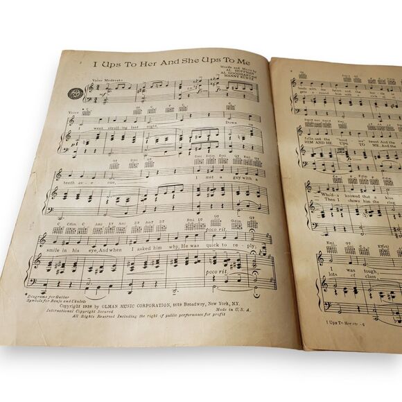 Lot of 2 Vintage 1938 Art Deco Sheet Music Enoch Light Big Band Era Fox Trot - Picture 7 of 16